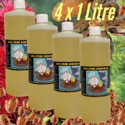 CASTOR OIL 4 Litre (4x 1L bottles) 100% PURE Cold Pressed HEXANE FREE- 4L-BULK.