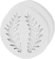 Cabilock 2pcs Novel Dessert Cookies Silicone Molds Leaf Shape Silicone Molds for DIY Cake