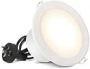 HPM 7W 90 mm Flush Face LED Downlight with White Finish, Warm Cool and Natural White