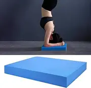 POENVFPO Yoga Balance Cushion Pad Soft Training Padded Mat Fitness Equipment for Abdomen Exercise, Non-Slip Family Gym Suitable for Yoga Enthusiasts, TPE Material Blue S