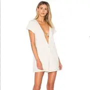 NWT Zulu & Zephyr Cotton Linen Blend Jumpsuit Size Small
