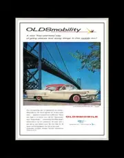 1958 Oldsmobile Ninety Eight Holiday Coupe Oldsmobility - Matted for 11x14 Frame