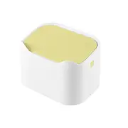 2Pcs Mini Waste Bin Desktop Home Garbage Basket Table Trash Can Swing with Lid Creative Office Household Mini Trash Can