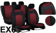 TAILORED SEAT COVERS For RENAULT CLIO Mk4 HB 2012 - 2019 ART. LEATHER & FABRIC