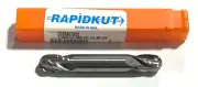 RapidKut 7/16" Carbide Ball Nose Double End Mill 4 Flute USA Made