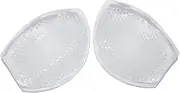 [SHUNYUNG] Transparent Breathable Silicone Perforated Bra Inserts Booster Insert Pads,1 Pair Breathable Silicone Bra Inserts Breast Enhancer Pad,Silicone Bra Inserts Bust Enhancers Clear Gel Push Up Breast Pad