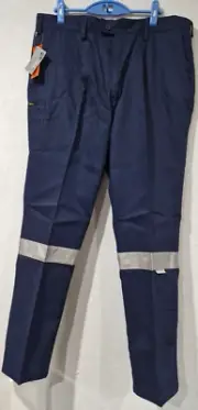 Bisley Blue Work Pants 3M Tape 97R