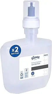 Kleenex Ultra Moisturizing Foam Hand Sanitizer (34643), Clear, 1.2L Package, 2 Packages / Case