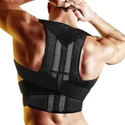 XS-5XL Plus Size Adjustable Posture Corrector Men Women Shoulder Neck Lumbar Brace Full Back Support Belt Teenager Student Scoliosis And Hunchback Correction(Medium)