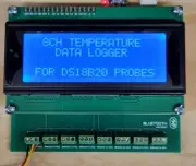 8CH Temperature Data Logger Recorder RTC -55...+125 C Bluetooth DS18B20 Wireless
