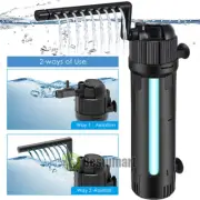 Aquarium Fish Tank Internal UV Sterilizer Filter Powerful 350 Gallon Submersible