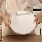 Round Retractable Spices Storage Tray Plastic Turntable Spices Rack Desktop