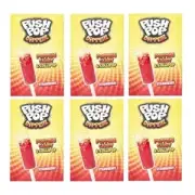 932592 6 X 12G PACKET PUSH POP DIPPERZ POPPING CANDY & LOLLIPOP STRAWBERRY