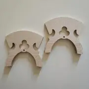2x Viola da Gamba Viol Tenor Viola Baroque Style Bridge Foot width 80mm