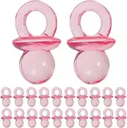 Vaguelly Mini Pacifiers for Shower Games 200pcs Acrylic Soothers Baby Shower Decorations Gender Reveal Party Favors
