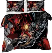 v5342 Bed Sheets Superhero Batman Design Printed Bedding Set 3PCS Duvet Cover Pillowcase SIZE Bed Sheets IU5342