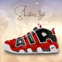 在飛比找蝦皮購物優惠-Nike Air More Uptempo 黑紅 白底 PI