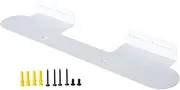 Soundbar Wall Mount Shelf Speaker Mounting Bracket Lightweight High Strength Speaker Floating Holder for Home Theater Studio, White