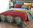Swanson Beddings Rainbow Tree 5 Piece Bedspread Coverlet Quilt Set: Quilt and...