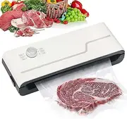 Food Vacuum Sealing Machine, 60kPa Strong Suction Vacuum Sealer Machine, 30CM Extended Seal, Removable Drip Tray, Vacuum Sealer for Dry and Moist Food Preservation, Kitchen Tools