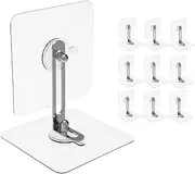 Kisangel 10Sets Furniture Wall Anchors for Proofing No Drill Tip Dresser Safety Anchors for Tv Shelves Shoe Cabinets and More Durable Adhesive Fixation for Secure Protection