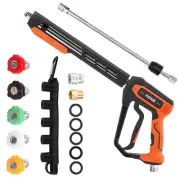 FIXFANS Pressure Washer Gun Kit, 5000PSI Power Washer Handle Gun with Replace...
