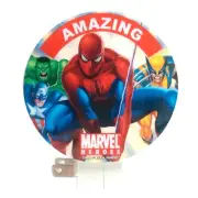 MARVEL HEROES SPIDER-MAN Kids Boys NIGHT LIGHT Capt. America, Wolverine, Hulk
