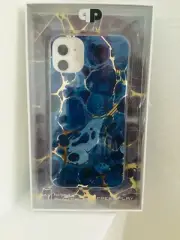Press Play For Iphone 11, XR Protective Case / Blue Leopard Print