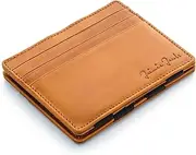 [Jaimie Jacobs] Flap Boy Slim Magic Wallet RFID Blocking Wallet Genuine Leather Men (Cognac)