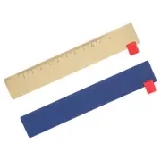 2Pcs Brass Ruler Bookmark, 5.9 Inch Straight Copper Bookmarks,Dark Blue