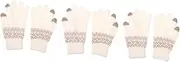 [LIFKOME] 3 Pairs Soft Material Knitted Winter Gloves Touchscreen Running Gloves for Cold Days