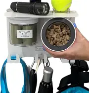Premium Dog Leash Holder for Wall with Shelf and 9" Dog Shelf, Dog Hooks and 2 S
