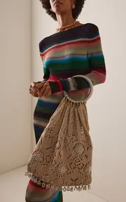 [Rabanne] Crystal Mesh Top Handle Bag