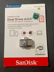 SanDisk 32GB Ultra Dual Drive micro-USB OTG USB 3.0 Flash Drive 32G For Android