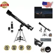 PowerSeeker 60AZ Beginner Telescope - Compact 60mm Aperture & Alt-Azimuth Mount
