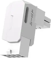 EZDIY-FAB Shield Series 8-Pin PCIe GPU Power Adapter,90-Degree Angled Connector, Aluminum Design for Graphics Cards – Standard Type,White-1 Pack