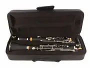 G Key Clarinet Ebonite Wood with Clarinet Case 17key Nickel Plated Key Black
