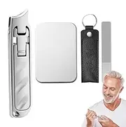 Portable Nail Clipper Set,Oblique Opening Toenail Clippers Set - Stainless Steel Ultra-Thin Toe Head Scissors For Professional Pedicure