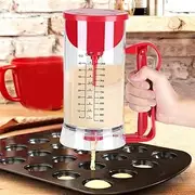 Batter Mixer Dispenser, Electric Cupcake Batter Dispenser, Cordless Pancake Batter Dispenser Mixer Dispenser Cupcakes for Baking