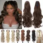 Thick Real As Human Claw Ponytail Curly Hair Clip In Hair Extensions Pony Tail T