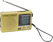 Retro Handheld Emergency Weather Radio with Built-in Speaker, Full Band SW AM FM Portable Mini Radio for Indoor and Outdoor Use