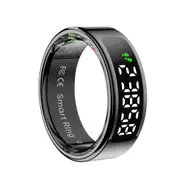 Smart Ring Heart Rate Blood Oxygen Sleep Sports Size 11 Black Activity Trackers