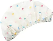 ERINGOGO Cotton Fitted Crib Sheet for Girl Soft Skin Friendly Mattress Cover Heart Pattern Design Easy to Clean Washable for Cribs Beds