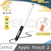 在飛比找PChome24h購物優惠-【賈文卿】ApplePencil 2代半透明親膚矽膠防髒塵耐