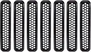 Voniecop Honeycomb Mesh Front Grill Inserts Kit for 1997-2006 Wrangler TJ & Unlimited - (7PCS)
