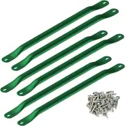 WS 4564 Metal Monkey Bars with Six 21.5" Metal Rungs with Hardware, Green