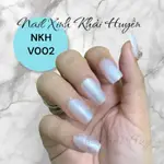 NAILBOX SET DESIGN 15 NAILS SQUARE 粉色果凍鏡面塗層 / NKH - V002 - R