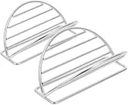 PLAFOPE 2Pcs Stainless Steel Taco Holder Stand for Serving Tacos Sushi and Hand Rolls for Home and Restaurant Gatherings Ensures Even Heat Distribution and Versatile Use