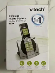 VTech CS6919 DECT 6.0 Expandable Cordless Phone with Call Block, Silver & Black