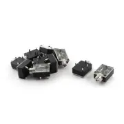 3.5mm Stereo Audio Jack Metal PCB Panel Mount Socket Connector 10 Pcs